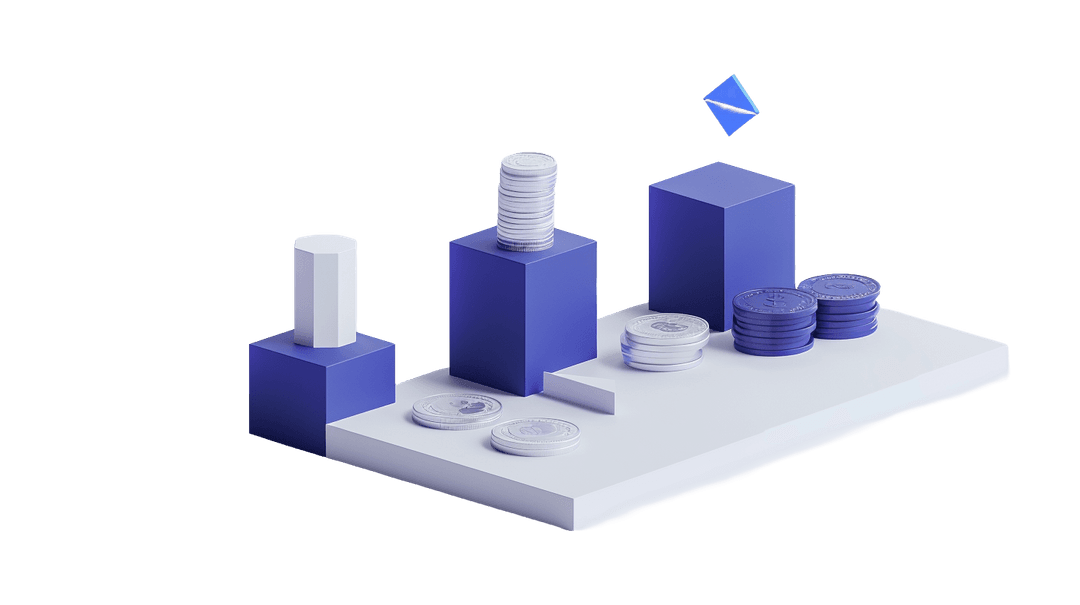 料金プランを表すアイソメトリックイラスト